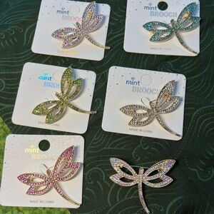 Mint Dragonfly Brooch - Multicolors‎ available